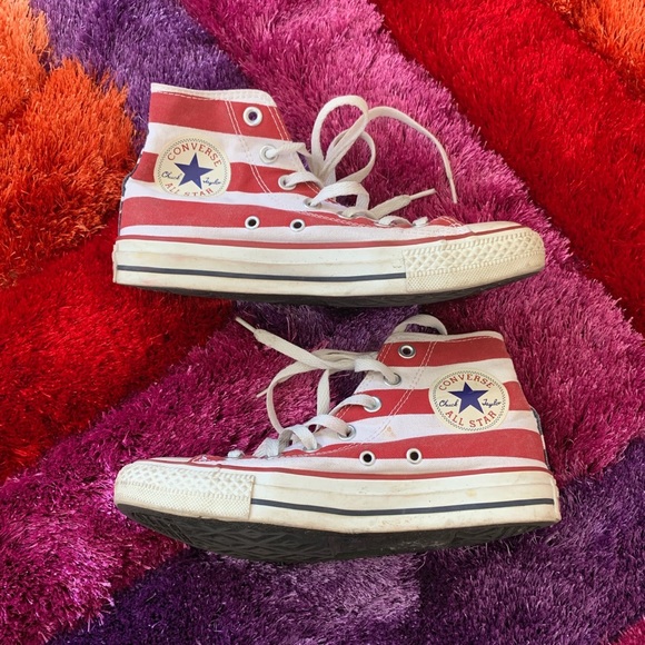 Converse All Star Americana print canvas high tops 4.5 men’s, 6.5 women’s, 37 EU - Picture 3 of 4